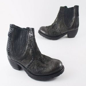 A.S. 98 Metallic Chelsea Western Ankle Boots